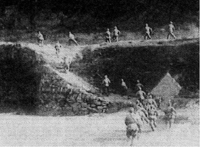 第一野战军第六军第十七师五十团进攻西安北门